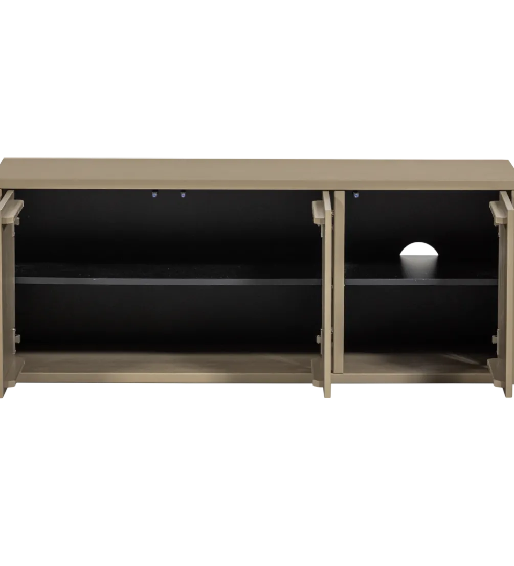 Stolik pod TV TURNER 120 cm drewno sosny mud