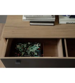 Stolik pod TV VALENCIA 306 cm antracytowo naturalny