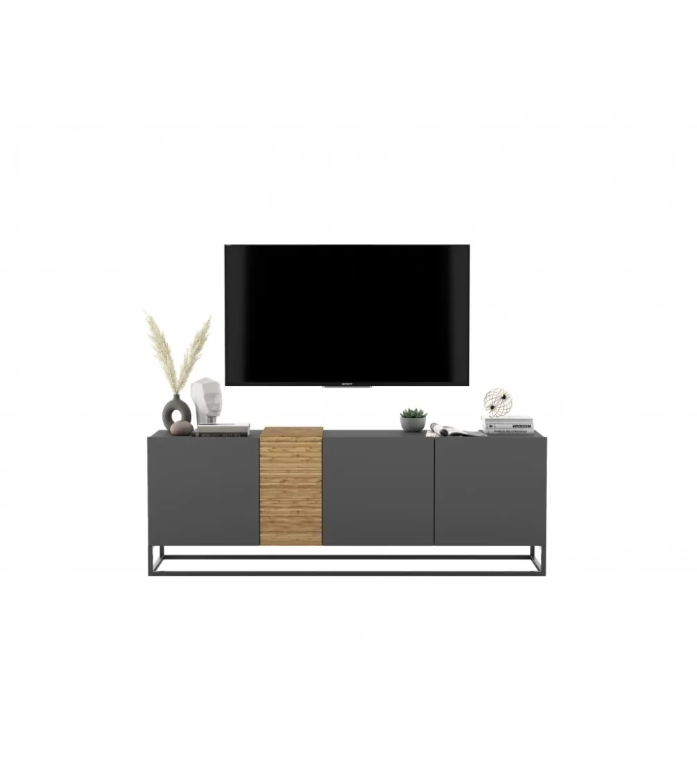 Stolik pod TV VANTA 160 cm antracytowy matowy