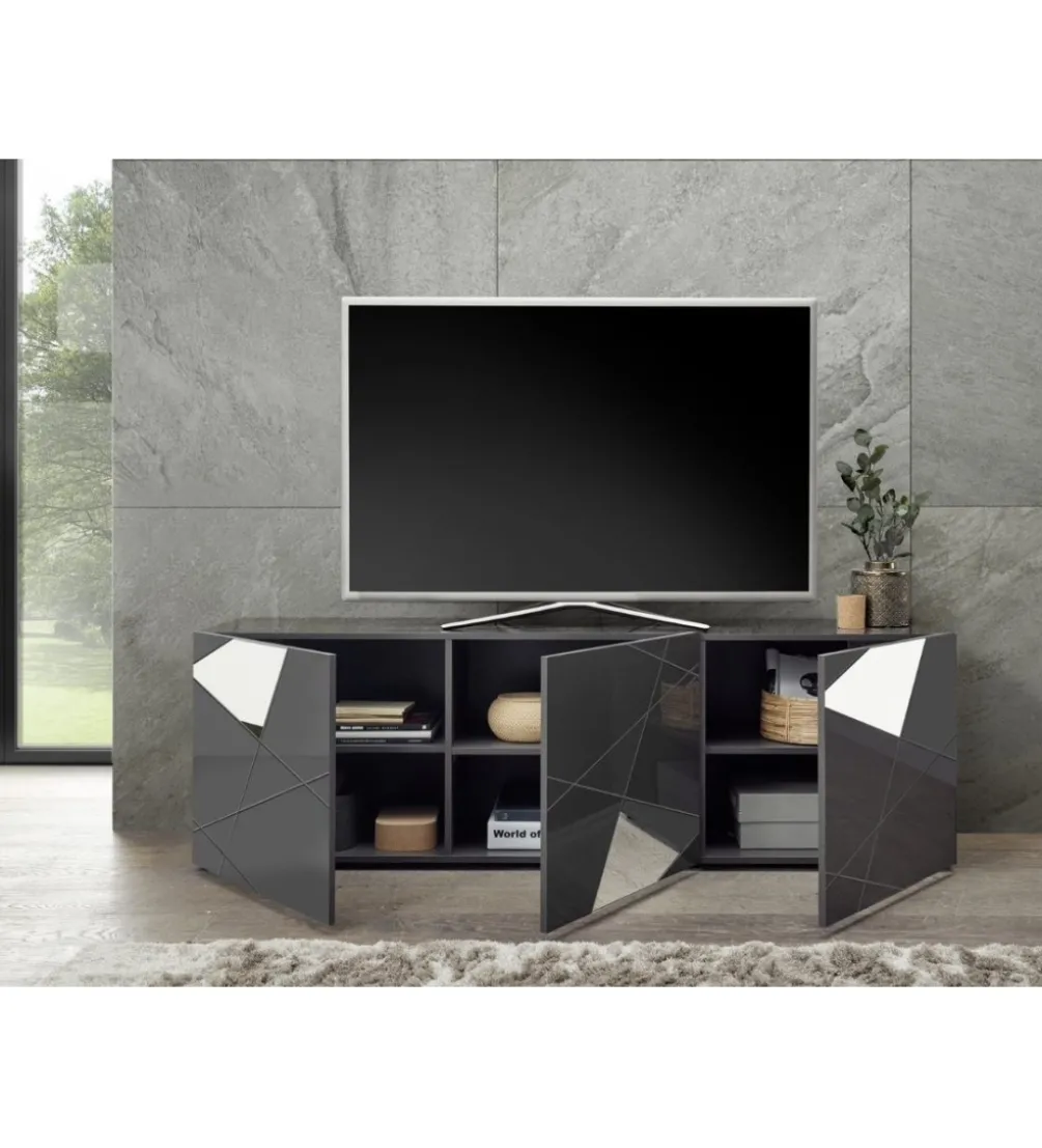 Stolik pod TV VITTORIA 181 cm antracytowy