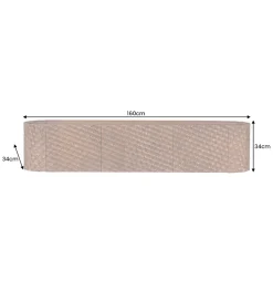 Stolik pod TV wiszący ADLON 160 cm drewno mango wzór 3D