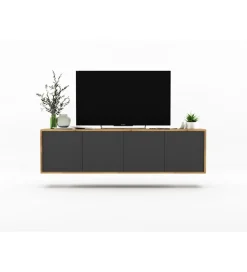 Stolik pod Tv wiszący Apollo B 150 cm antracytowy