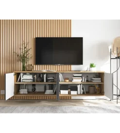 Stolik pod Tv wiszący Apollo B 150 cm antracytowy