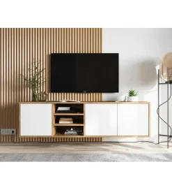 Stolik Pod Tv wiszący Apollo 150 Cm Biały