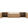 Stolik pod TV wiszący LOFT 160 cm beżowa naturalna