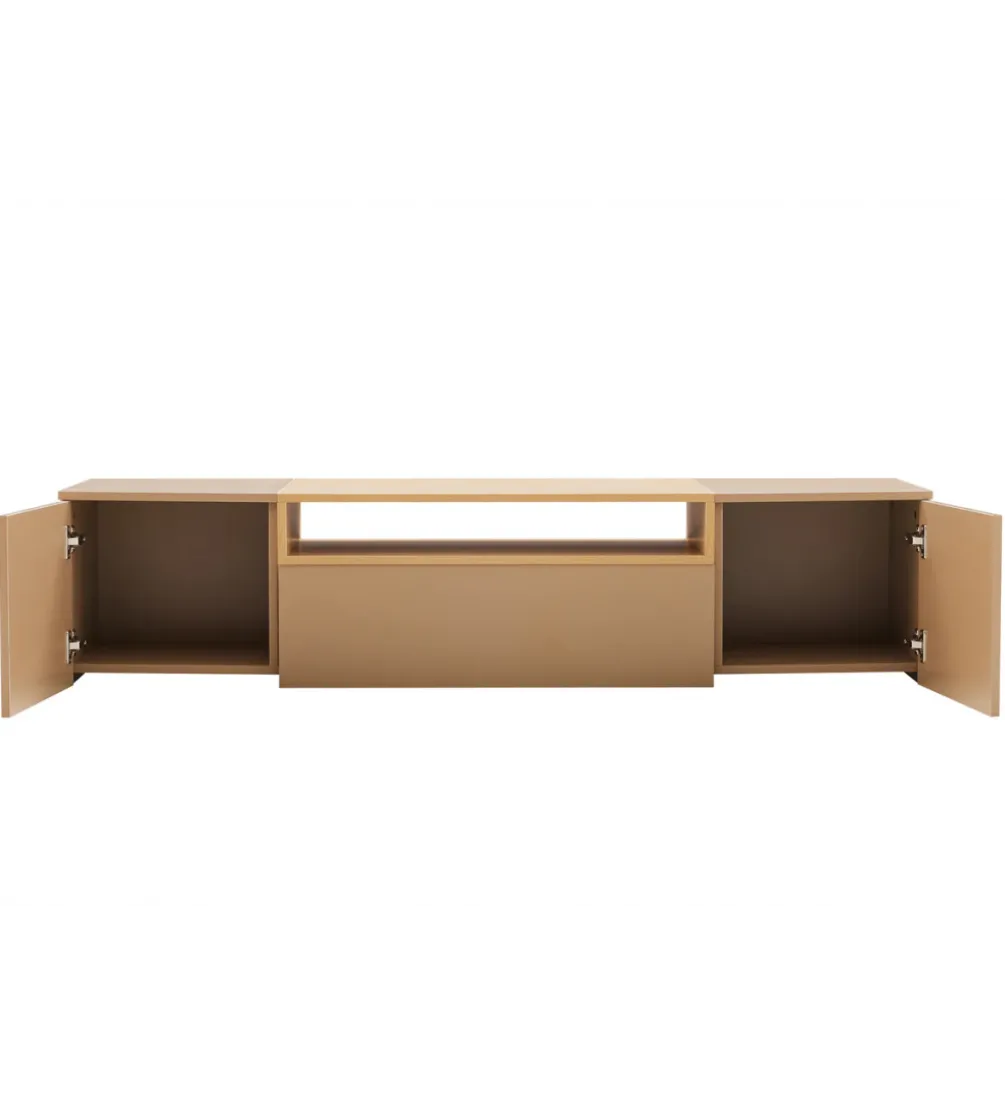 Stolik pod TV wiszący LOFT 160 cm beżowa naturalna