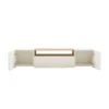 Stolik pod TV wiszący LOFT 160 cm biało naturalna