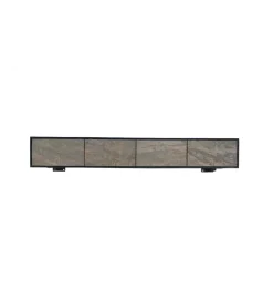 Stolik pod TV wiszący MOUNTAIN SOUL 200 cm drewno akacja czarny