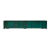 Stolik pod TV wiszący SWEET GOLDEN SUNSET 160 cm drewno mango turkusowy
