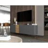 Stolik pod TV wiszący VANTA 160 cm antracyt mat