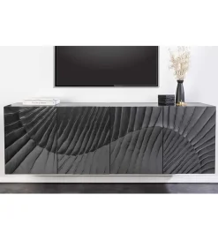 Stolik pod TV wiszący ZEUS Scorpion 177 cm drewno mango
