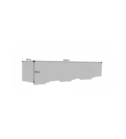 Stolik pod TV wiszący ZEUS Scorpion 160 cm drewno mango