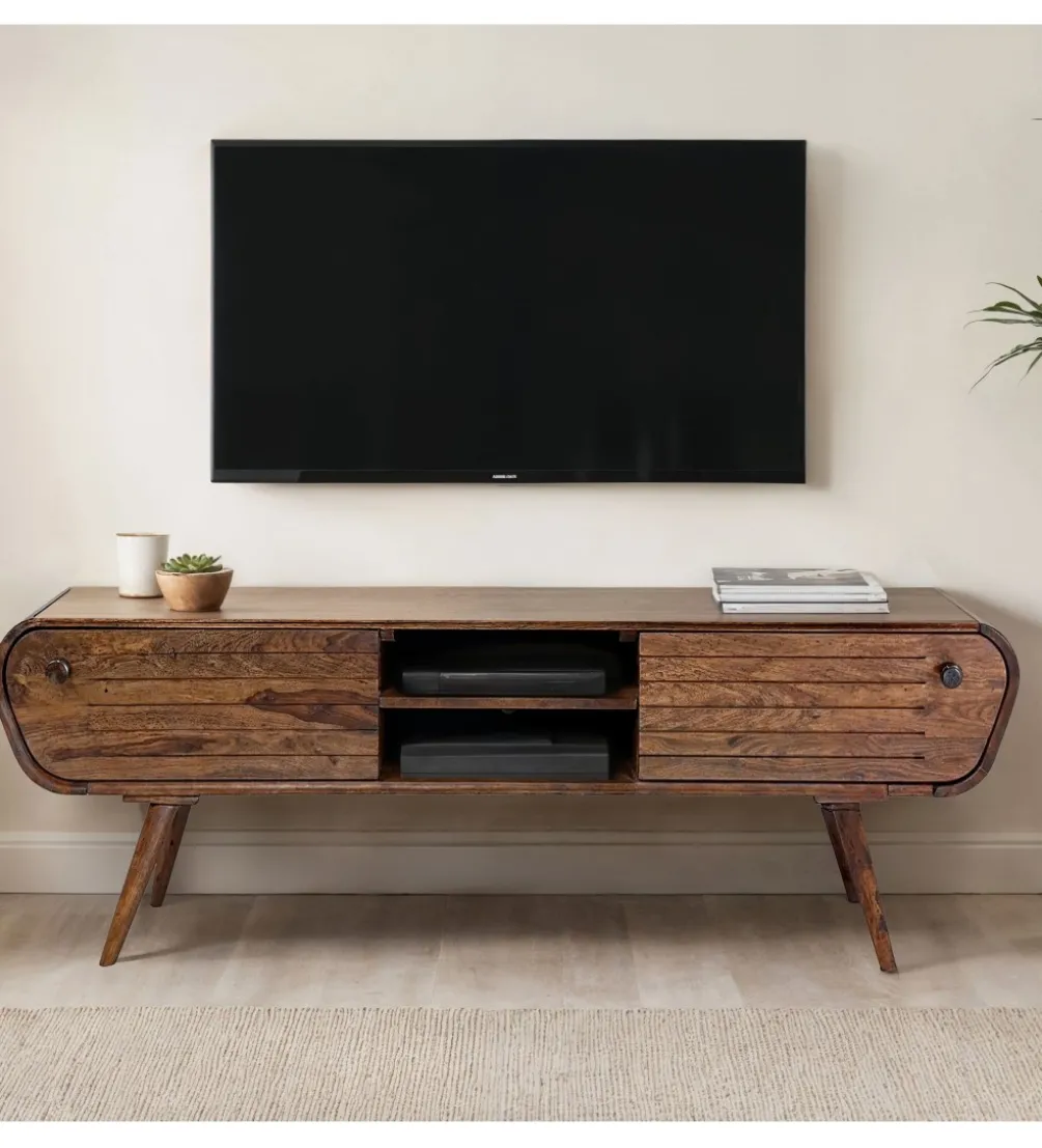 Stolik pod TV WOHNLING 160 cm drewno sheesham