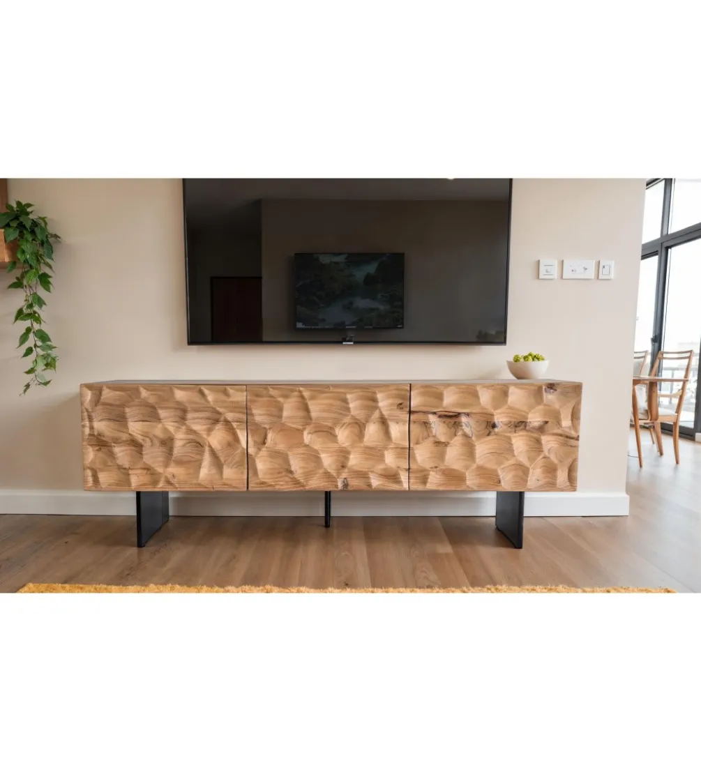 Stolik pod TV WOHNLING 160 cm drewno akacja