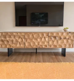 Stolik pod TV WOHNLING 160 cm drewno akacja