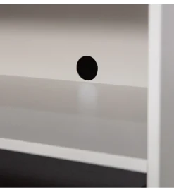 Stolik pod TV YISSA 70 cm półka otwarta szara