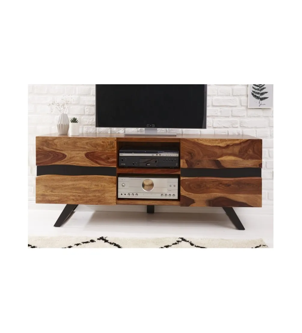Stolik pod TV ZAMBEZI Amazonas 160 cm drewno Sheesham