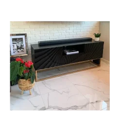 Stolik pod TV ZEUS Scorpion 160 cm drewno mango