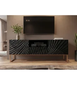 Stolik pod TV ZEUS Scorpion 160 cm drewno mango