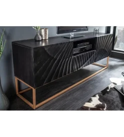 Stolik pod TV ZEUS Scorpion 160 cm drewno mango