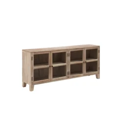 Stolik TV Witryna Iron Craft II160 cm drewno mango