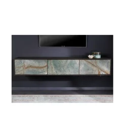 Stolik wiszący pod TV MONTANAS 160 cm drewno akacja