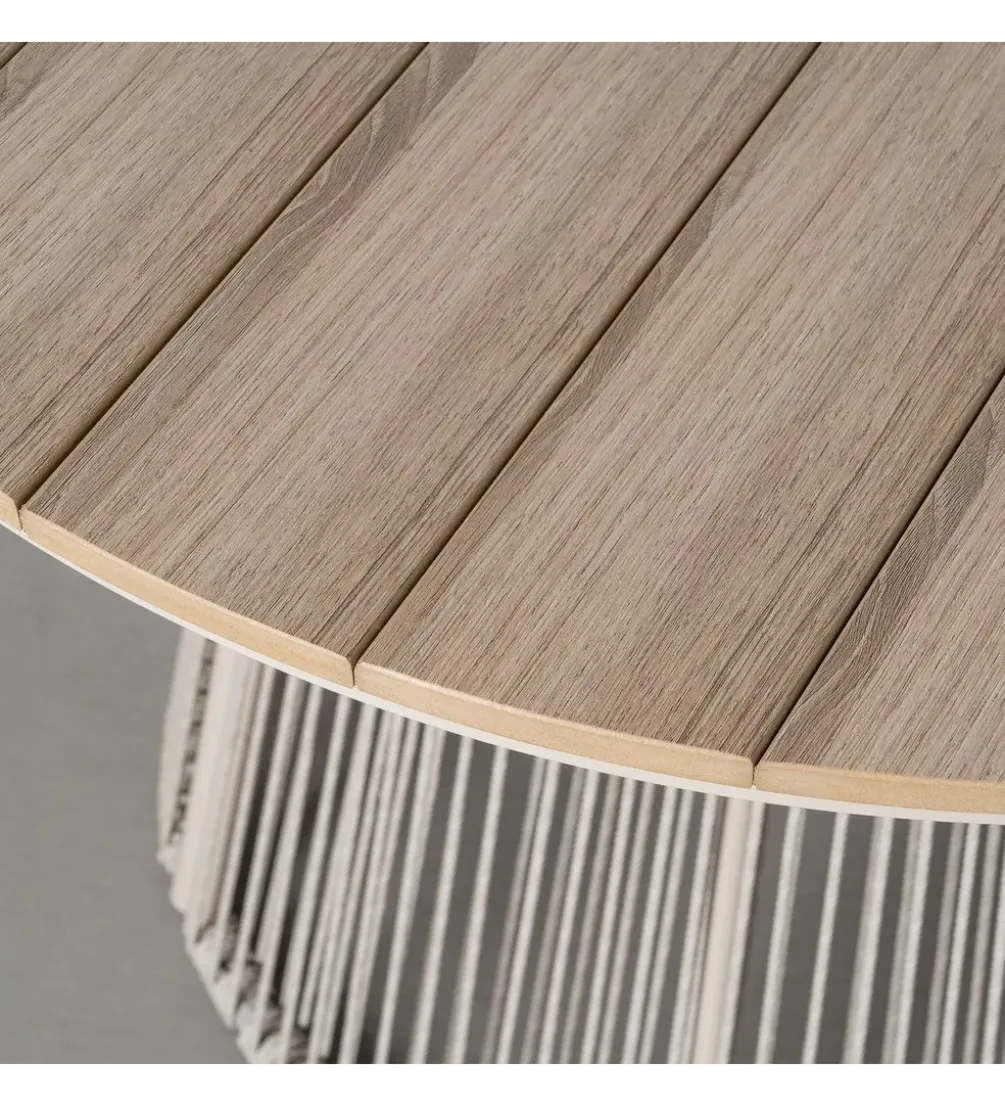 Stół OROTENA 100 cm naturalny biały