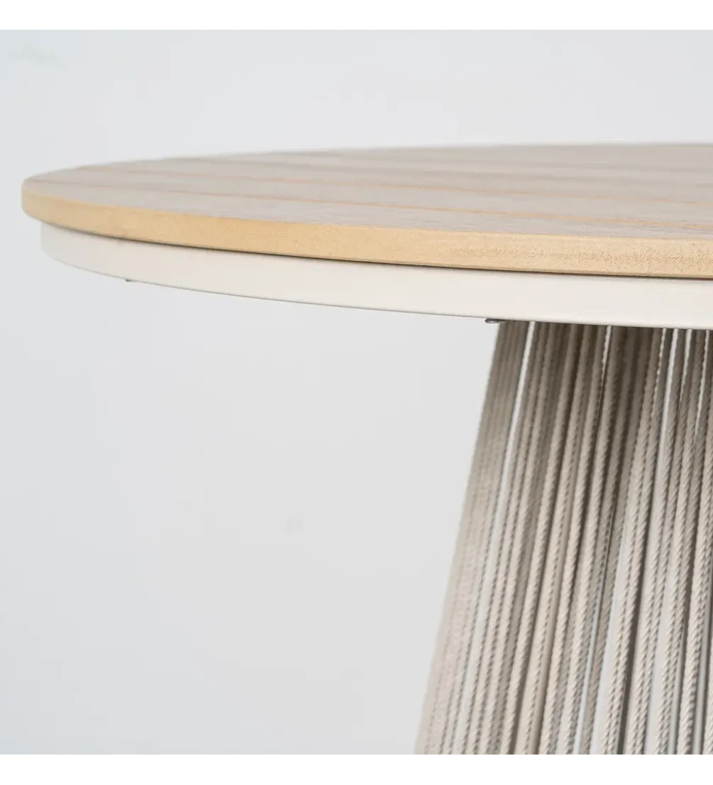 Stół OROTENA 100 cm naturalny biały