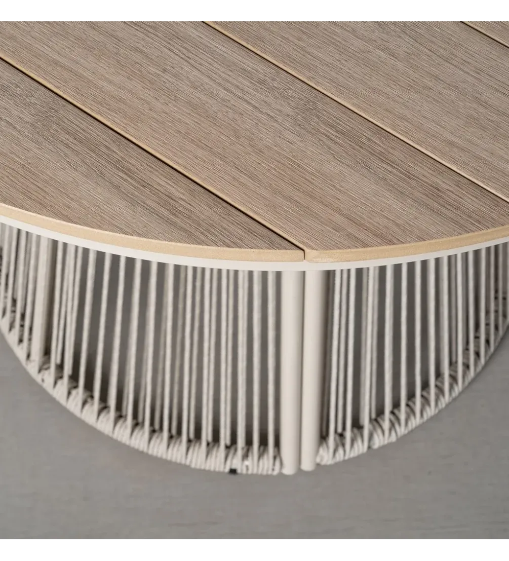 Stół OROTENA 100 cm naturalny biały