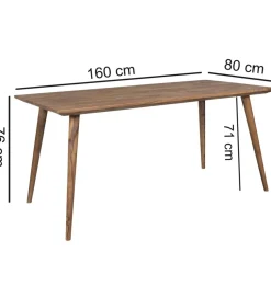 Stół REPA 160 cm drewno shesham