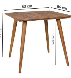 Stół REPA 80 cm drewno shesham
