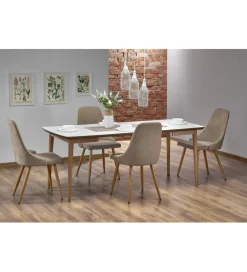 Stół rozkładany BARRET 90 cm - 190 cm biały