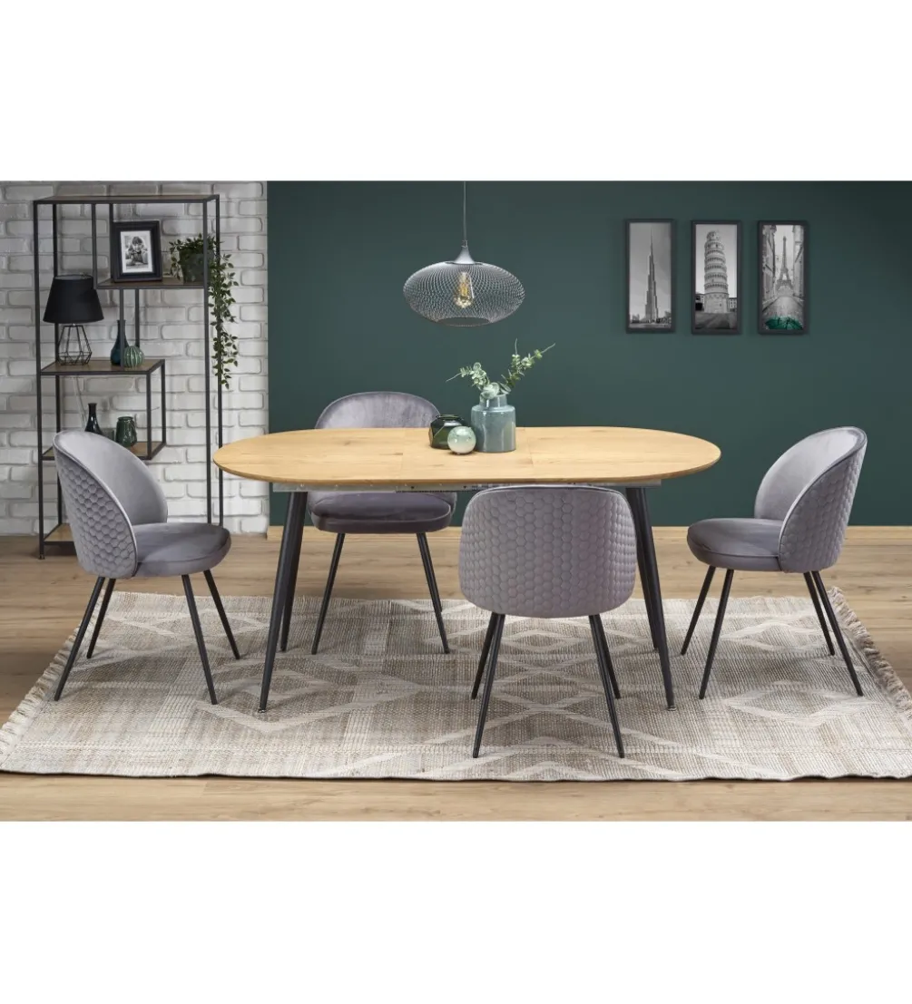Stół rozkładany COLORADO 120 cm - 160 cm w kolorze dąb złoty