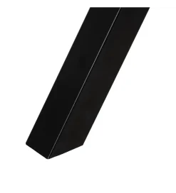 Stół rozkładany JAMEOX 120 cm czarny blat ceramika w optyce marmuru