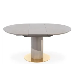 Stół rozkładany MUSCAT 120 cm - 160 cm w optyce szarego marmuru