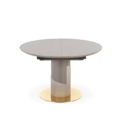 Stół rozkładany MUSCAT 120 cm - 160 cm w optyce szarego marmuru