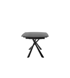Stół Rozkładany NICOSIA 130 Cm - 190 Cm Ceramika antracyt