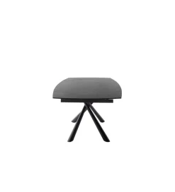 Stół Rozkładany NICOSIA 130 Cm - 190 Cm Ceramika antracyt