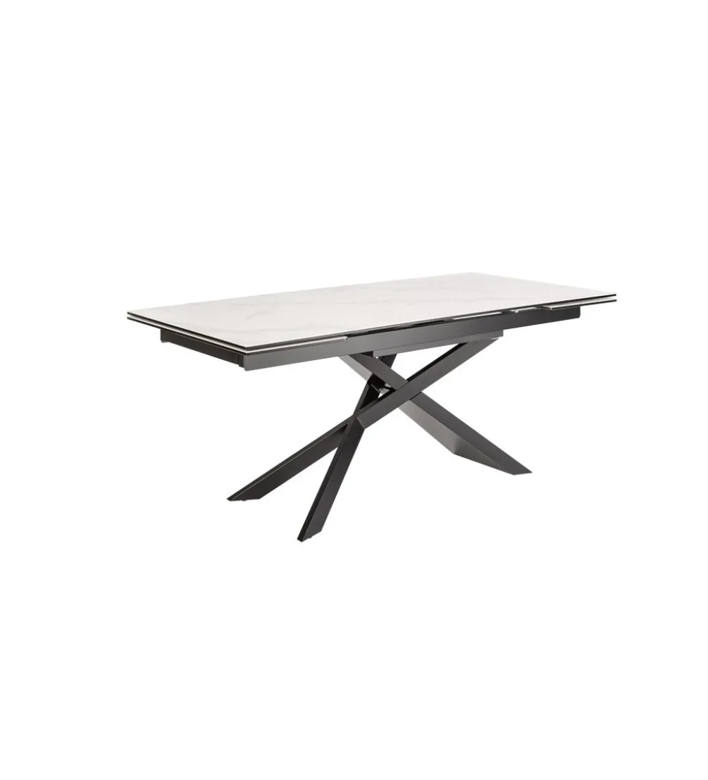 Stół rozkładany ONTARIO Euphoria 180 cm - 220 cm - 260 cm ceramika w optyce marmuru