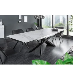 Stół rozkładany ONTARIO Euphoria 180 cm - 220 cm - 260 cm ceramika w optyce marmuru