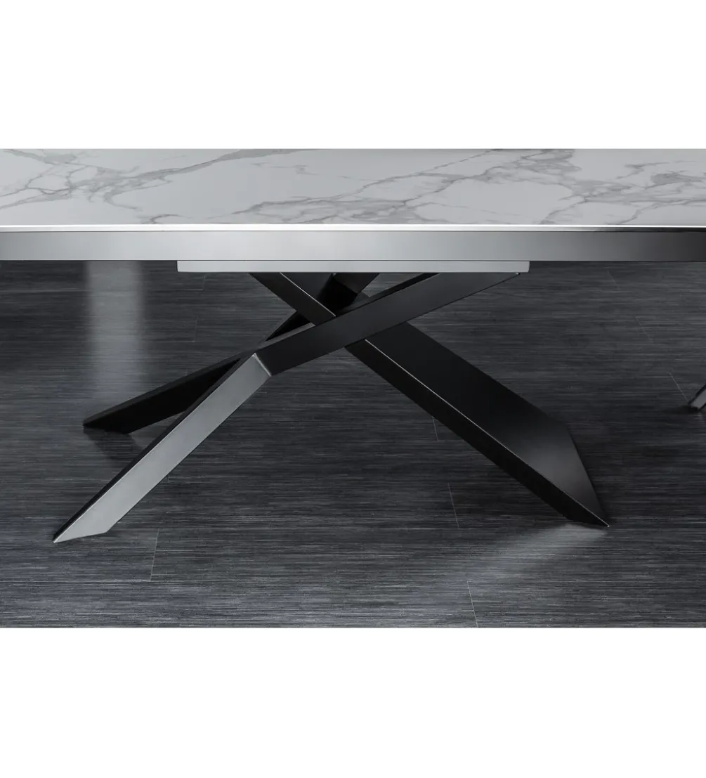 Stół rozkładany ONTARIO Euphoria 180 cm - 220 cm - 260 cm ceramika w optyce marmuru