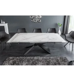 Stół rozkładany ONTARIO Euphoria 180 cm - 220 cm - 260 cm ceramika w optyce marmuru
