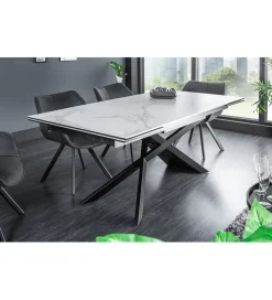 Stół rozkładany ONTARIO Euphoria 180 cm - 220 cm - 260 cm ceramika w optyce marmuru