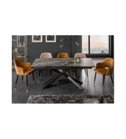 Stół Rozkładany ONTARIO Euphoria180 Cm - 220 Cm - 260 Cm Ceramika W Optyce Marmuru