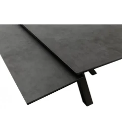 Stół rozkładany PALLINI 150 cm x 90 cm - 120 cm - 150 cm ceramika antracytowy