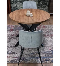 Stół rozkładany PERONI II 100 cm - 250 cm w optyce drewna orzech