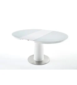 Stół rozkładany WARIS 120 cm - 160 cm biały