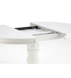 Stół rozkładany WILLIAM 90 cm - 124 cm biały