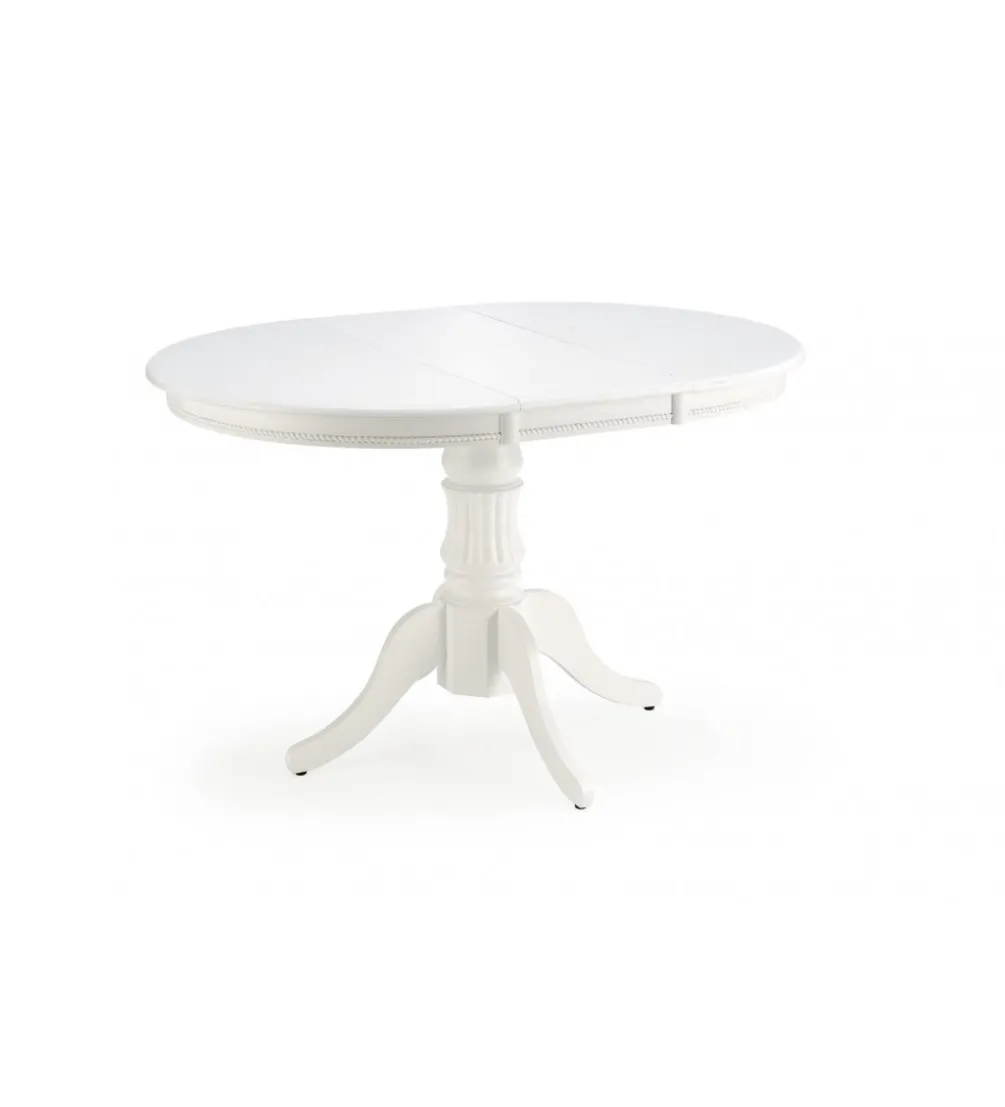 Stół rozkładany WILLIAM 90 cm - 124 cm biały