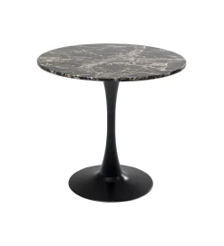Stół SCHICKERIA 80 cm efekt czarnego marmuru